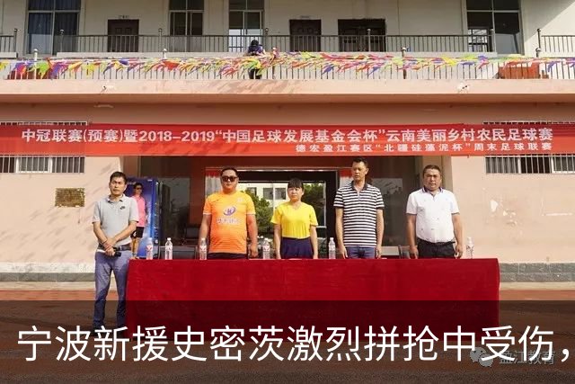 宁波新援史密茨激烈拼抢中受伤，紧急返回更衣室处理